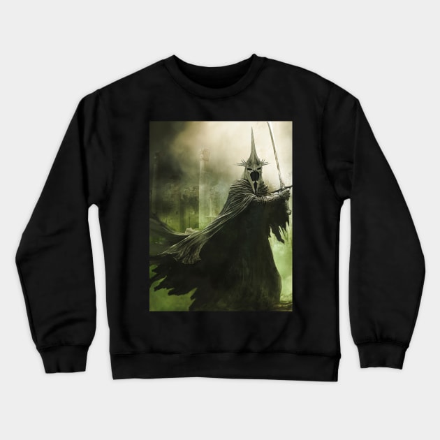 Witch-king of Angmar-The Lord of the Nazgûl Crewneck Sweatshirt by mustaphadesign